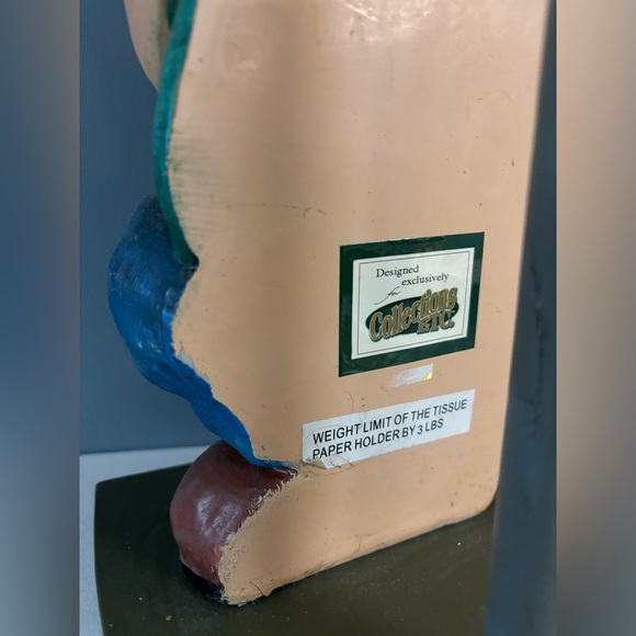 {Collections etc} A-1 Plumbing 1-555-EZ-Flush Plumber Wrench Toilet Paper Holder - Picture 3 of 4